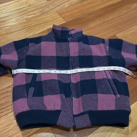 Woolrich Vintage Wool Jacket Plaid Zip Up Women’s Made In USA Bomber Style Sz M - Picture 8 of 9